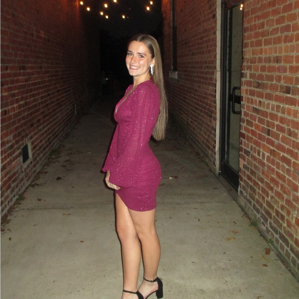 Windsor Pink Off the Shoulder Bodycon Dress